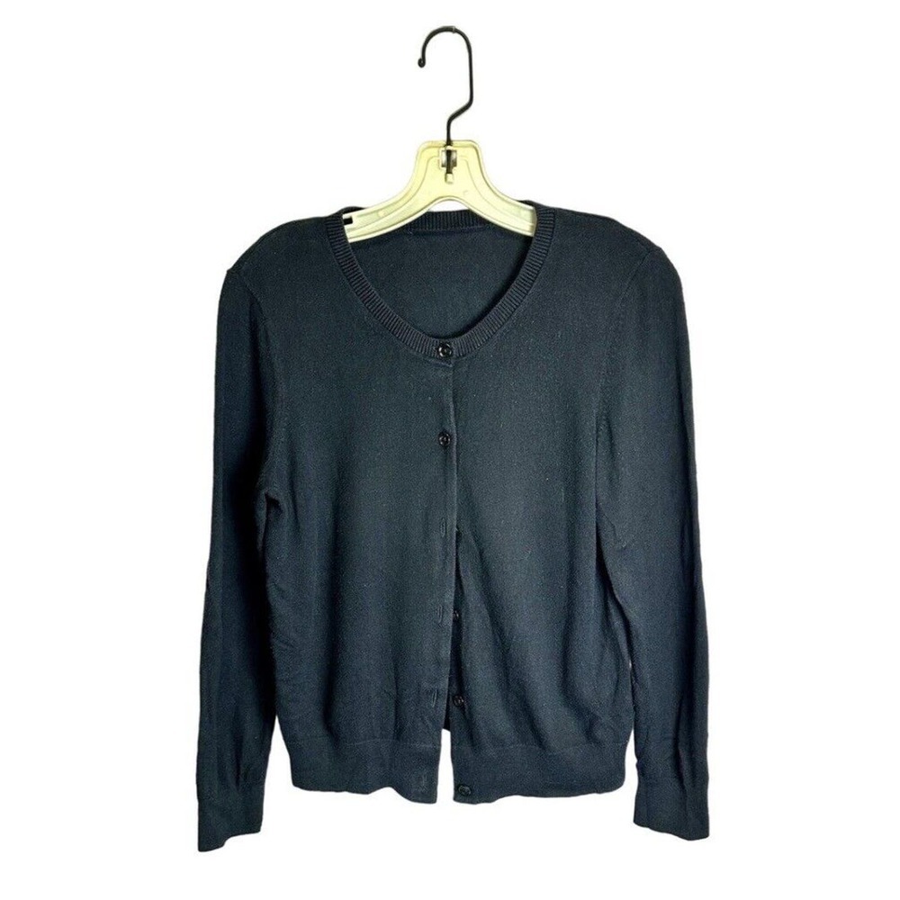 Coach 1941 Black‎ Cardigan Women's S Long Sleeve Crew Neck Button Front Sweater